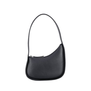 The Row Black Calf Leather Bos Taurus Shoulder Bag