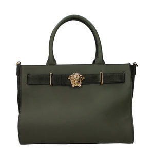 Versace Green Leather Handbag