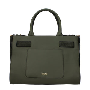 Versace Green Leather Handbag