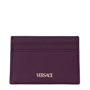 Versace Purple Leather Cardholder