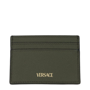 Versace Green Leather Cardholder