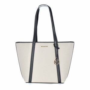 Michael Kors White Canvas Tote Bag