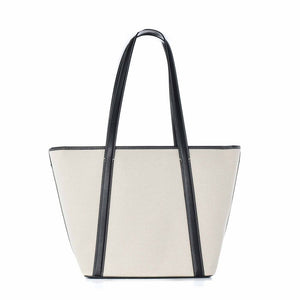 Michael Kors White Canvas Tote Bag