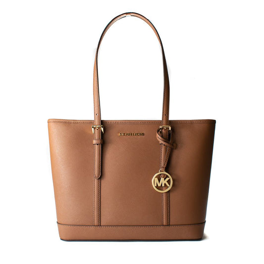 Michael Kors Brown Canvas Tote Bag