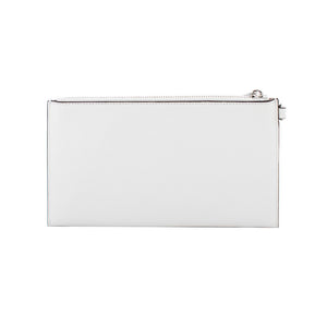 Michael Kors White Leather Clutch Bag