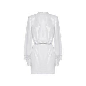 BLANCA VITA White Polyester Casual Dress