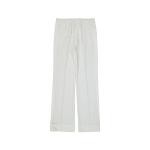 BLANCA VITA White Polyester Casual Pants