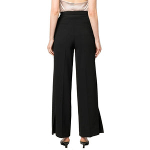 BLANCA VITA Black Elastane Casual Pants