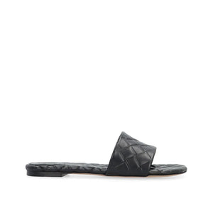 Bottega Veneta Black Lamb Leather Mules