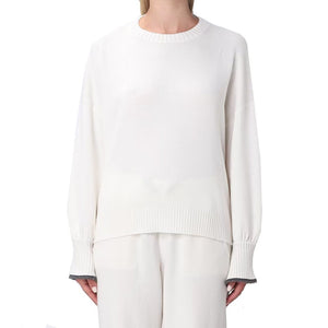 Brunello Cucinelli White Cashmere Cashmere Sweater