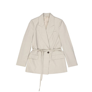 Brunello Cucinelli Beige Elastane Coat