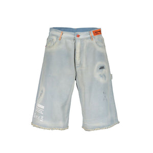 Heron Preston Blue Denim Shorts
