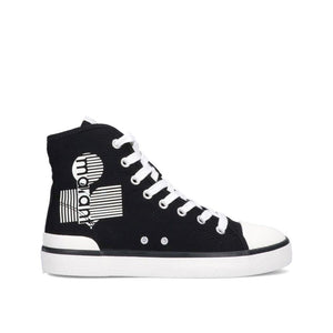 Isabel Marant Black Canvas High Top Sneakers
