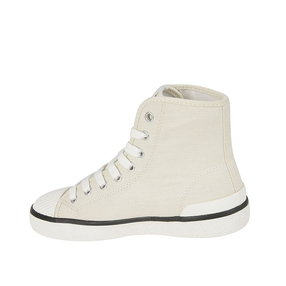 Isabel Marant Beige Canvas High Top Sneakers