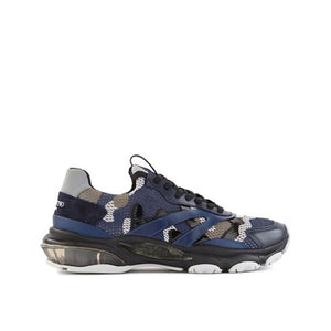 Valentino Garavani Blue Fabric Athletic Sneakers