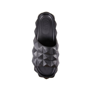Valentino Garavani Black Rubber Slippers