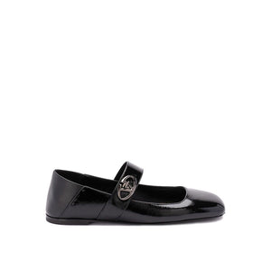 Valentino Garavani Black Calfskin Ballet Flats