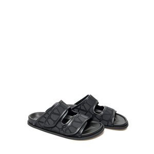 Valentino Garavani Black Fabric Sandals