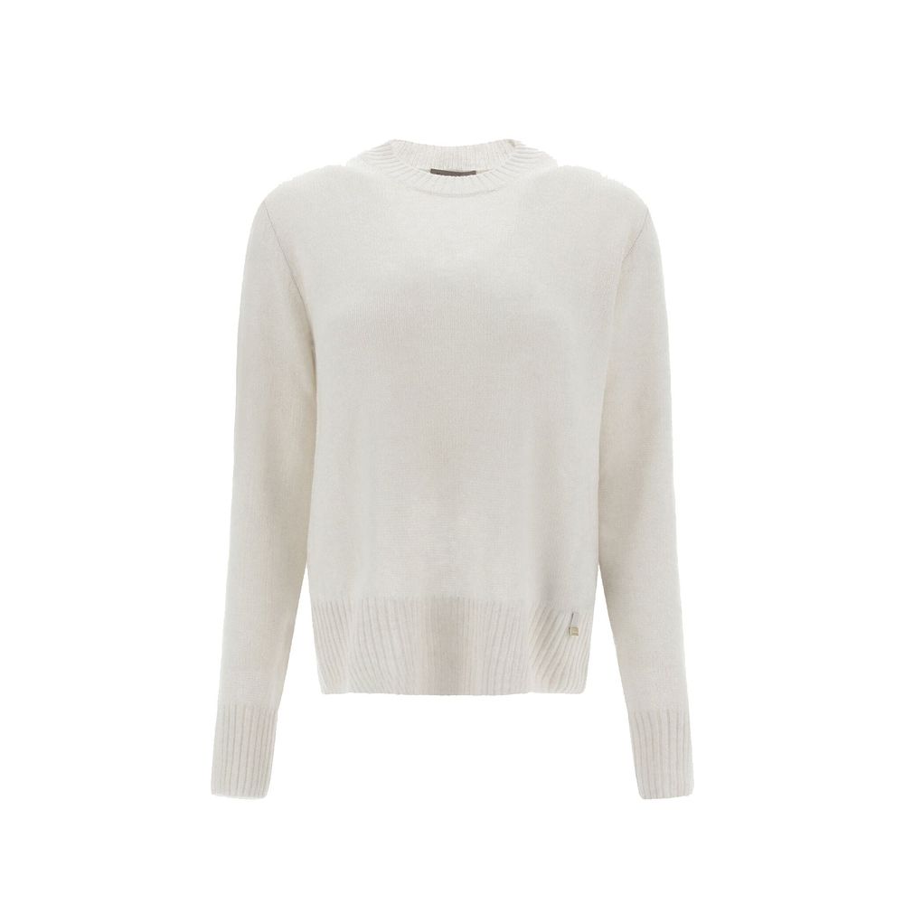 Herno White Cashmere Cashmere Sweater