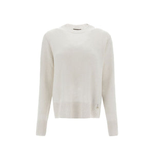 Herno White Cashmere Cashmere Sweater