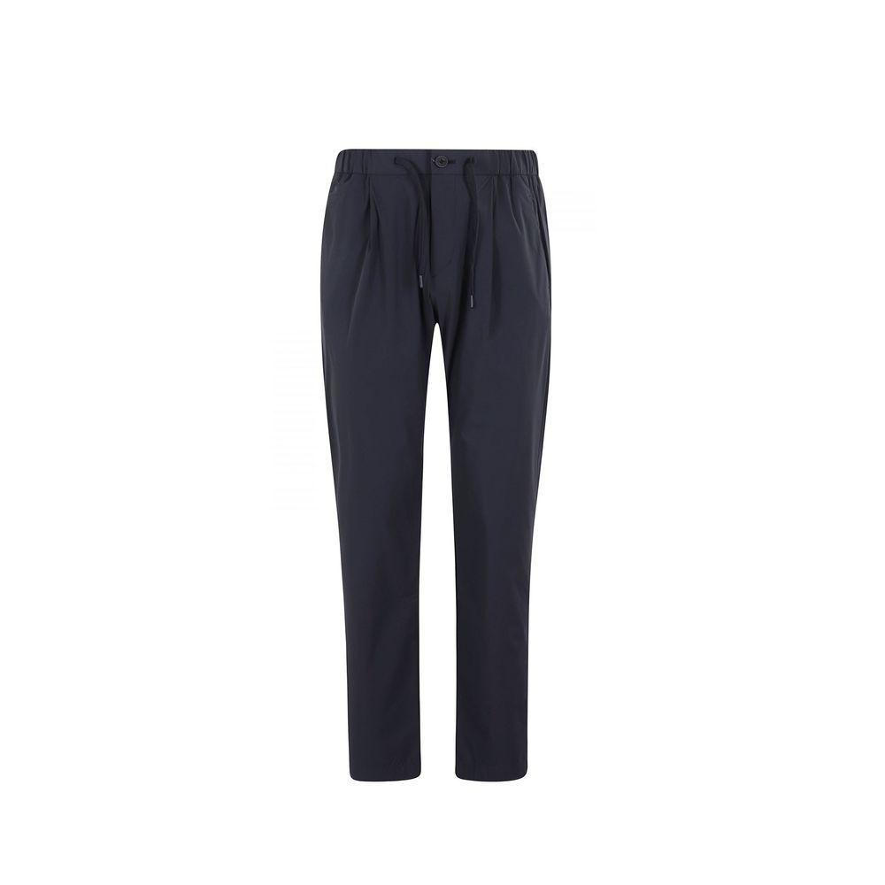 Herno Blue Wool Casual Pants