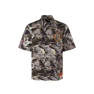 Heron Preston Bicolor Cotton Pattern Shirt