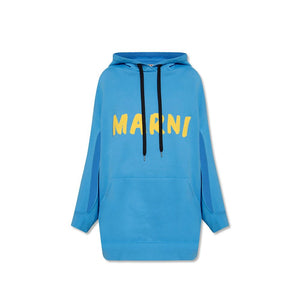 Marni Blue Cotton Sweatshirt