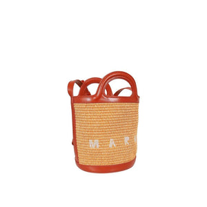 Marni Orange Cotton Backet Bag