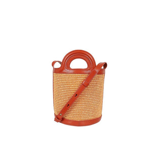 Marni Orange Cotton Backet Bag