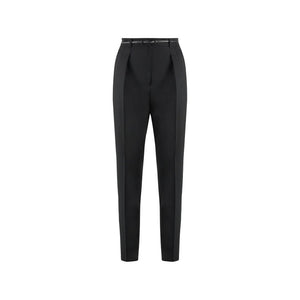 Max Mara Black Elastane Dress Pants