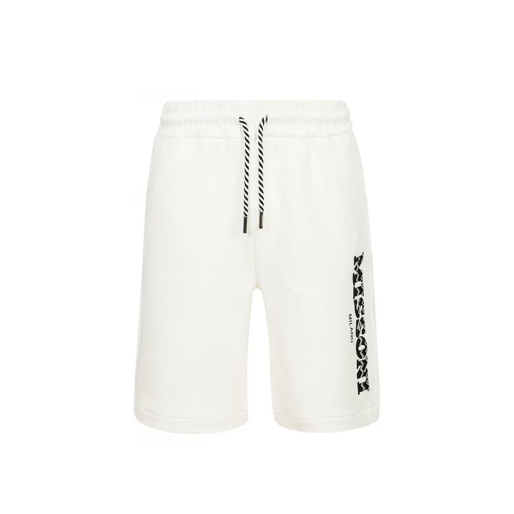 Missoni White Cotton Bermuda Shorts