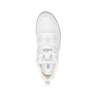 Moncler White Calfskin Low Top Sneakers