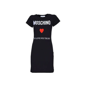 Moschino Couture Black Cotton Casual Dress