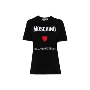 Moschino Couture Black Cotton T-Shirt