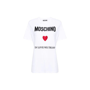Moschino Couture White Cotton T-Shirt