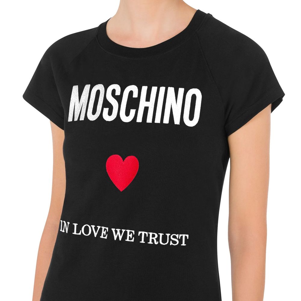 Moschino Couture Black Cotton Casual Dress