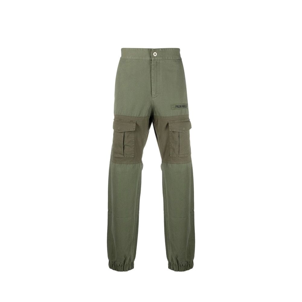 Palm Angels Bicolor Cotton Cargo Pants