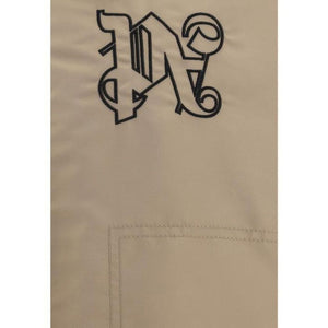 Palm Angels Beige Polyamide Bomber