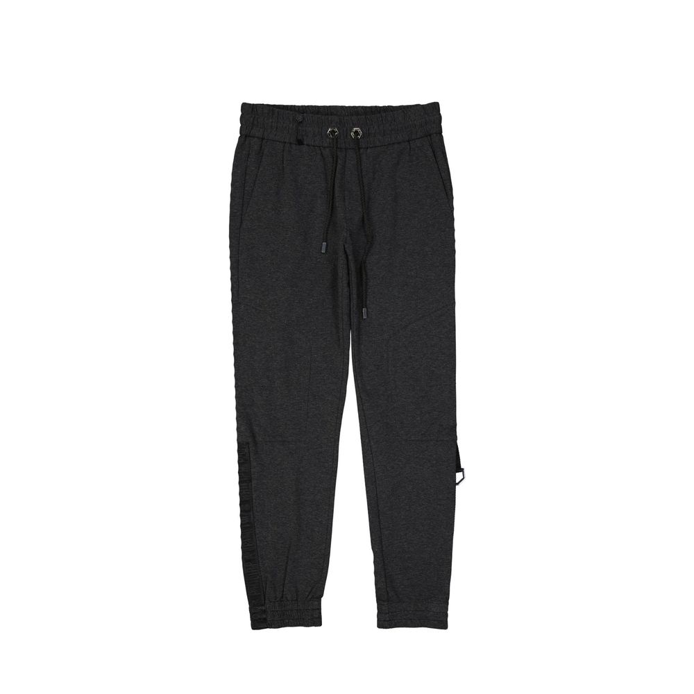 Philipp Plein Gray Cotton Joggers (Workout Pants)