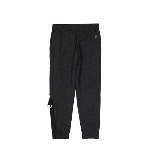 Philipp Plein Gray Cotton Joggers (Workout Pants)