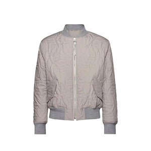 Salvatore Ferragamo Gray Polyester Bomber