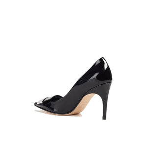 Sergio Rossi Black Calfskin High Heel Pumps