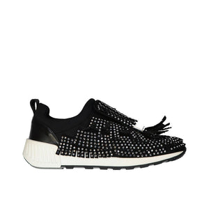 Sergio Rossi Black Fabric Athletic Sneakers