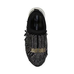 Sergio Rossi Black Fabric Athletic Sneakers