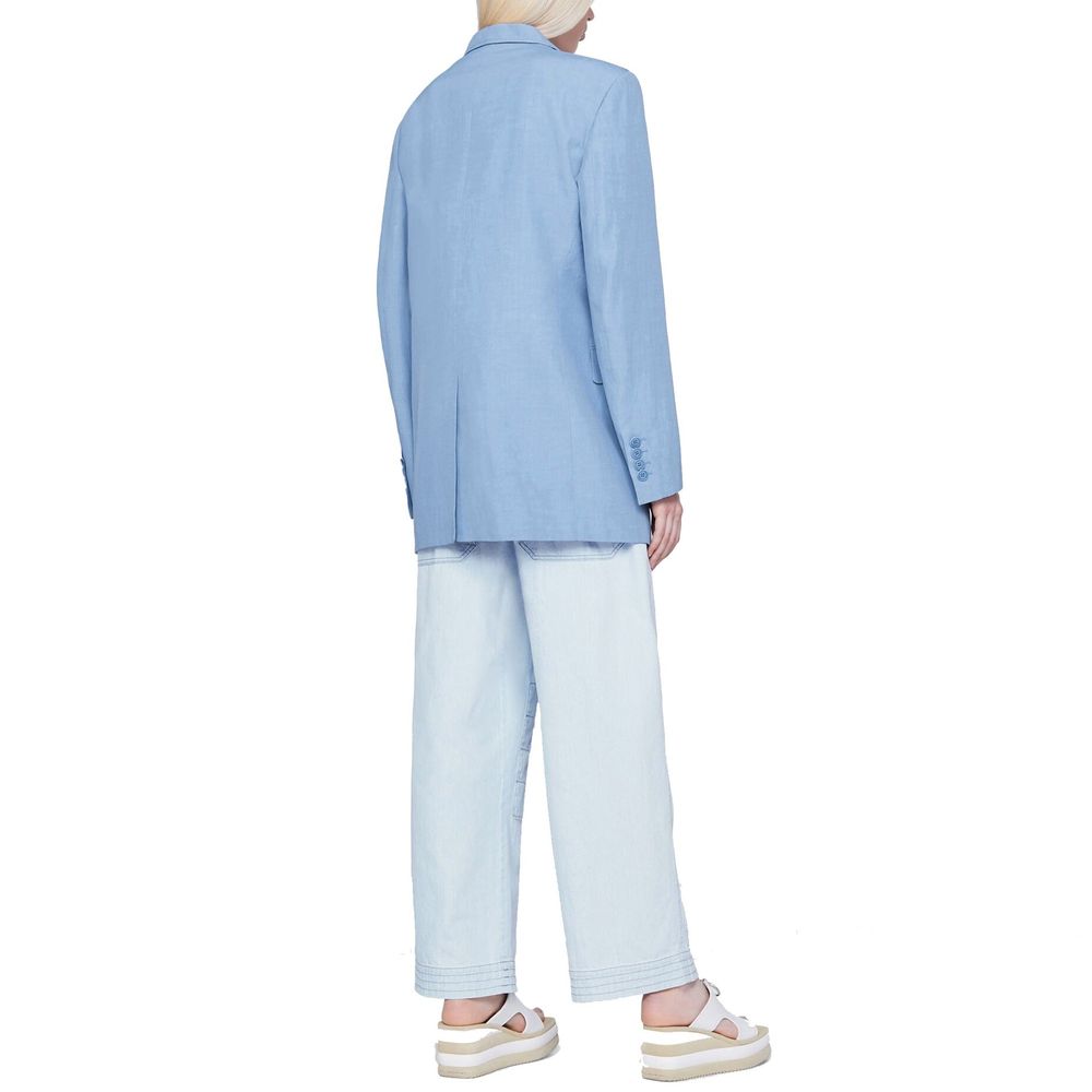 Stella McCartney Blue Cotton Casual Pants