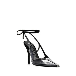 The Attico Black Pvc Platform Pumps