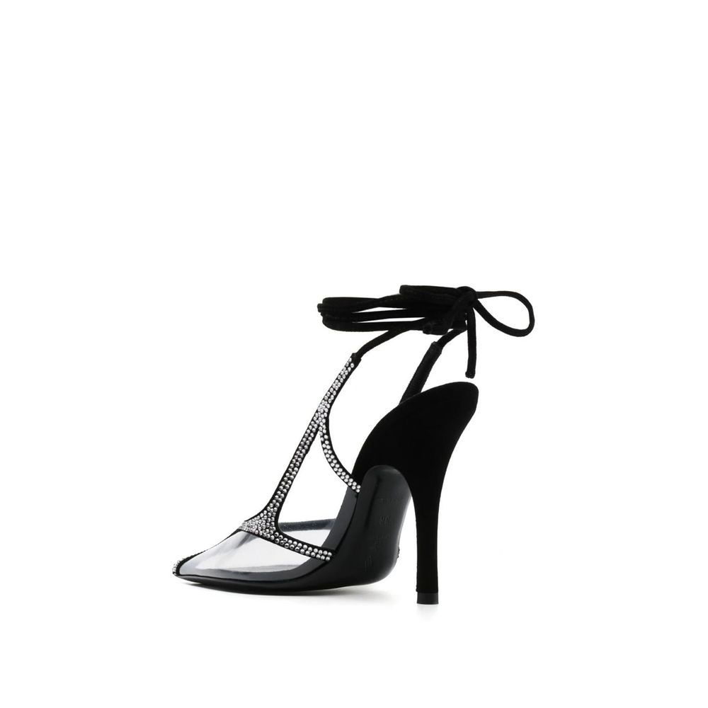 The Attico Black Pvc Platform Pumps