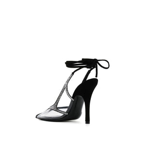 The Attico Black Pvc Platform Pumps