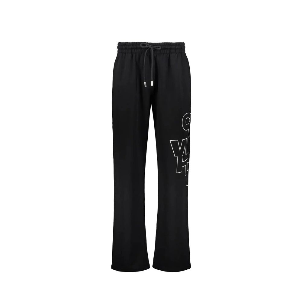 Off-White Black Cotton Joggers (Workout Pants)