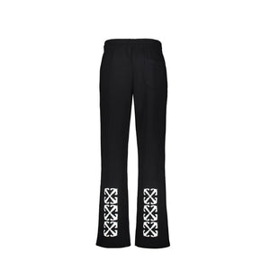 Off-White Black Cotton Athletic Pants